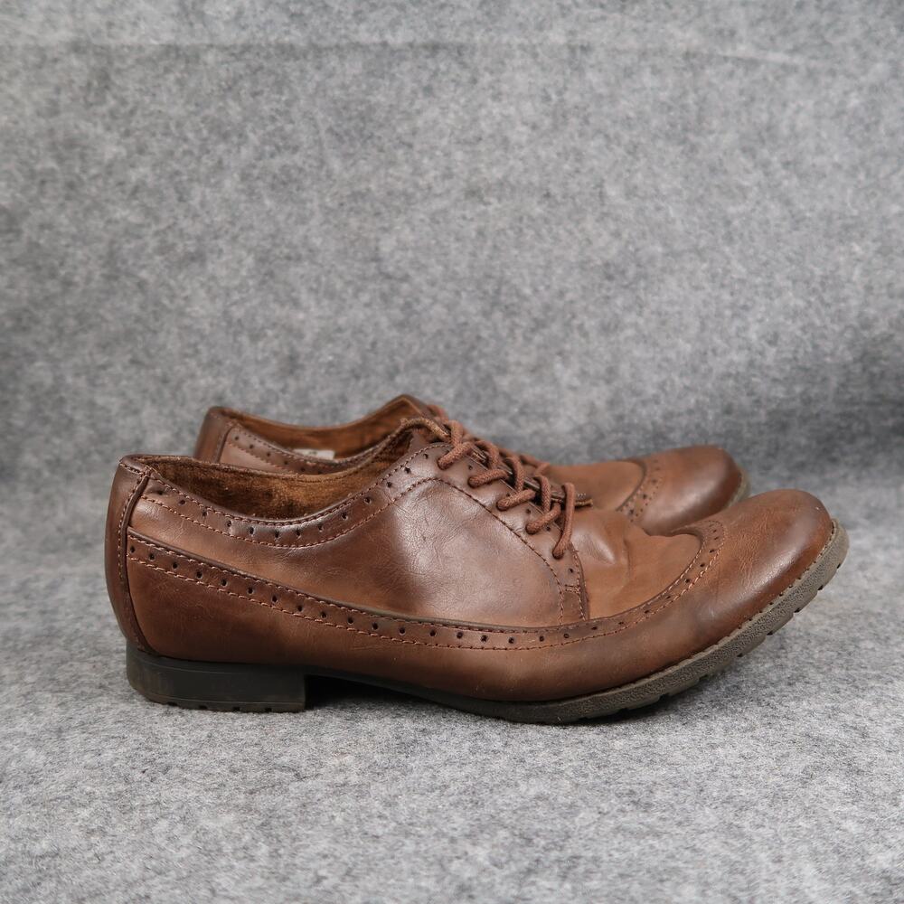 K9 Shoes Womens 8.5 Derby Oxford Wingtip Sneaker Classic Fashion Brown Round Toe